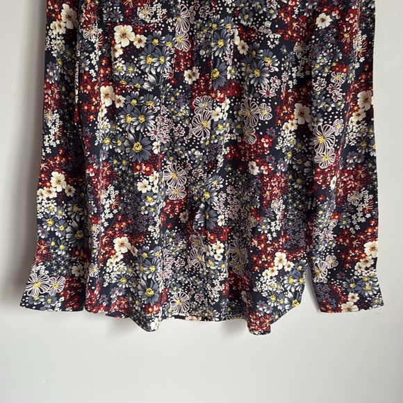 NEW Adriano Goldschmied Sutton Silk Shirt Medium - Picture 5 of 12